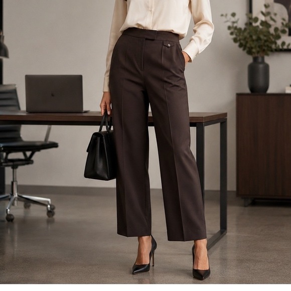 Liz Claiborne Pants - Liz Claiborne Women's Brown Dress Pants Career Business Trousers Size 8